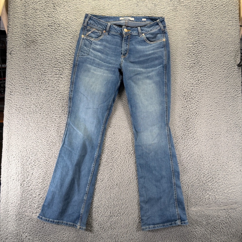 Ariat Rebar Jeans Womens 31x32 Blue Cotton Denim Bootcut Western Cowgirl Stretch